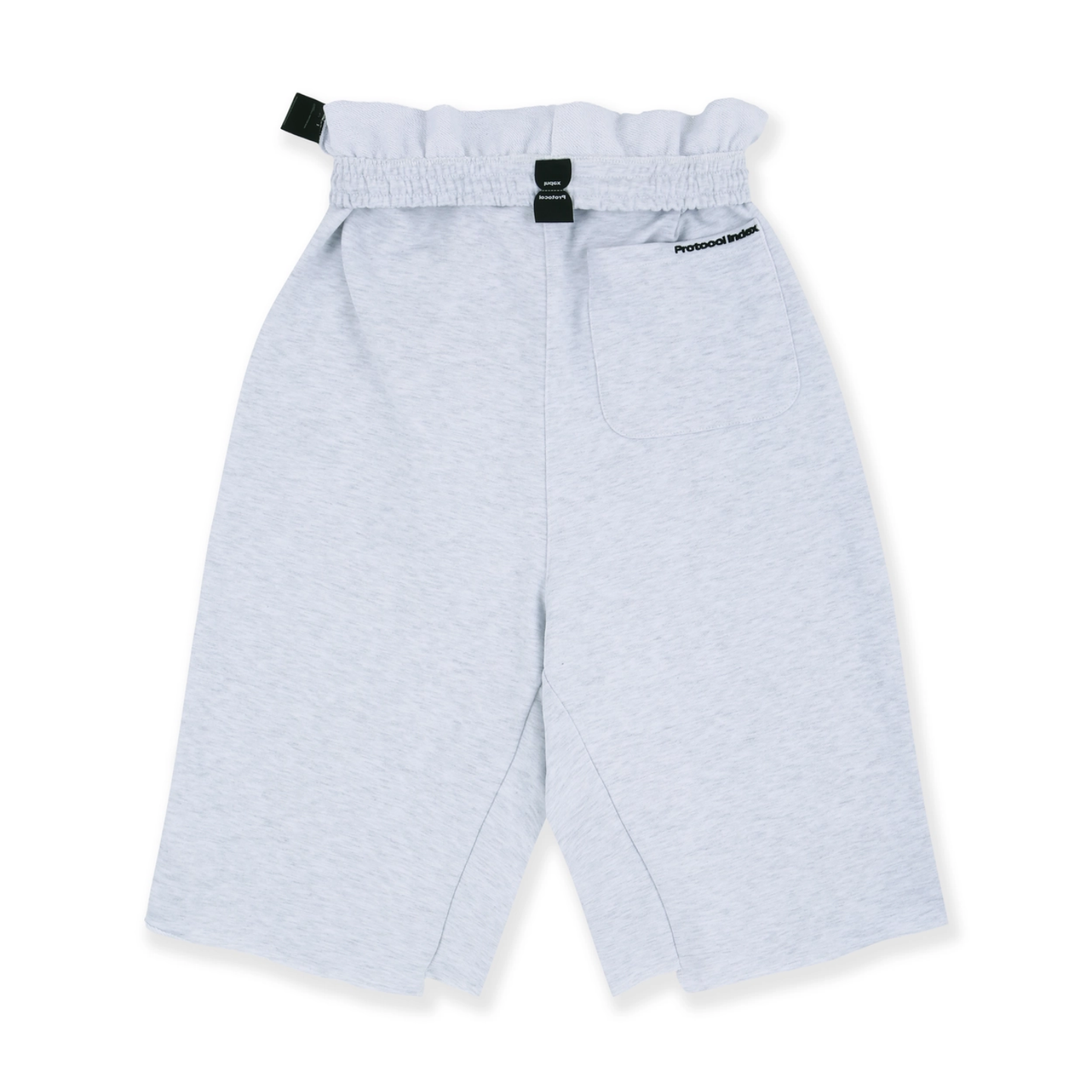 FOLDED WAIST JORTS - BLACK