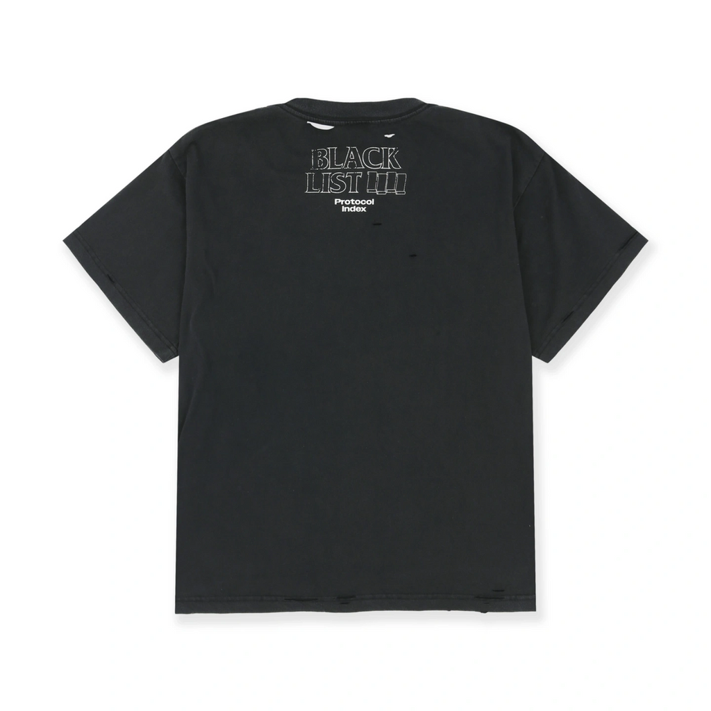 BLACKLIST WASHED T-SHIRT - BLACK
