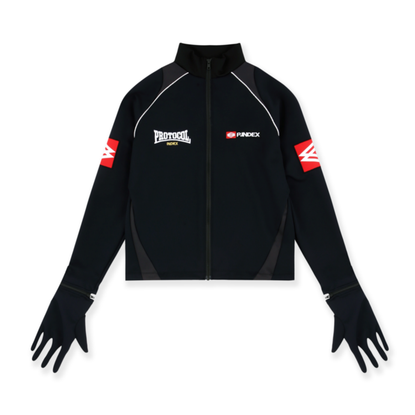 LONG SLEEVE SPORTS TOP - BLACK