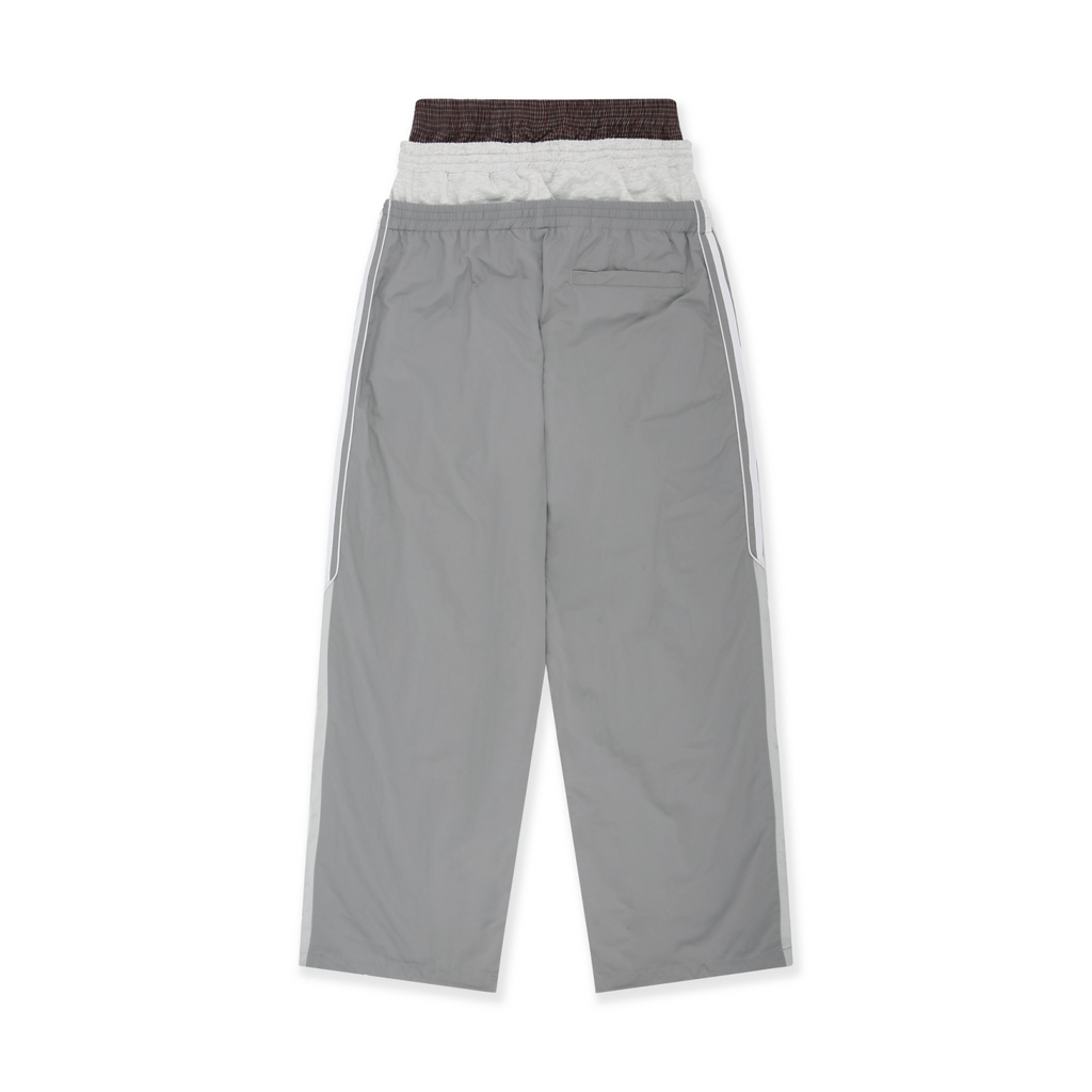 3 LAYERED TRACK PANTS - GREY
