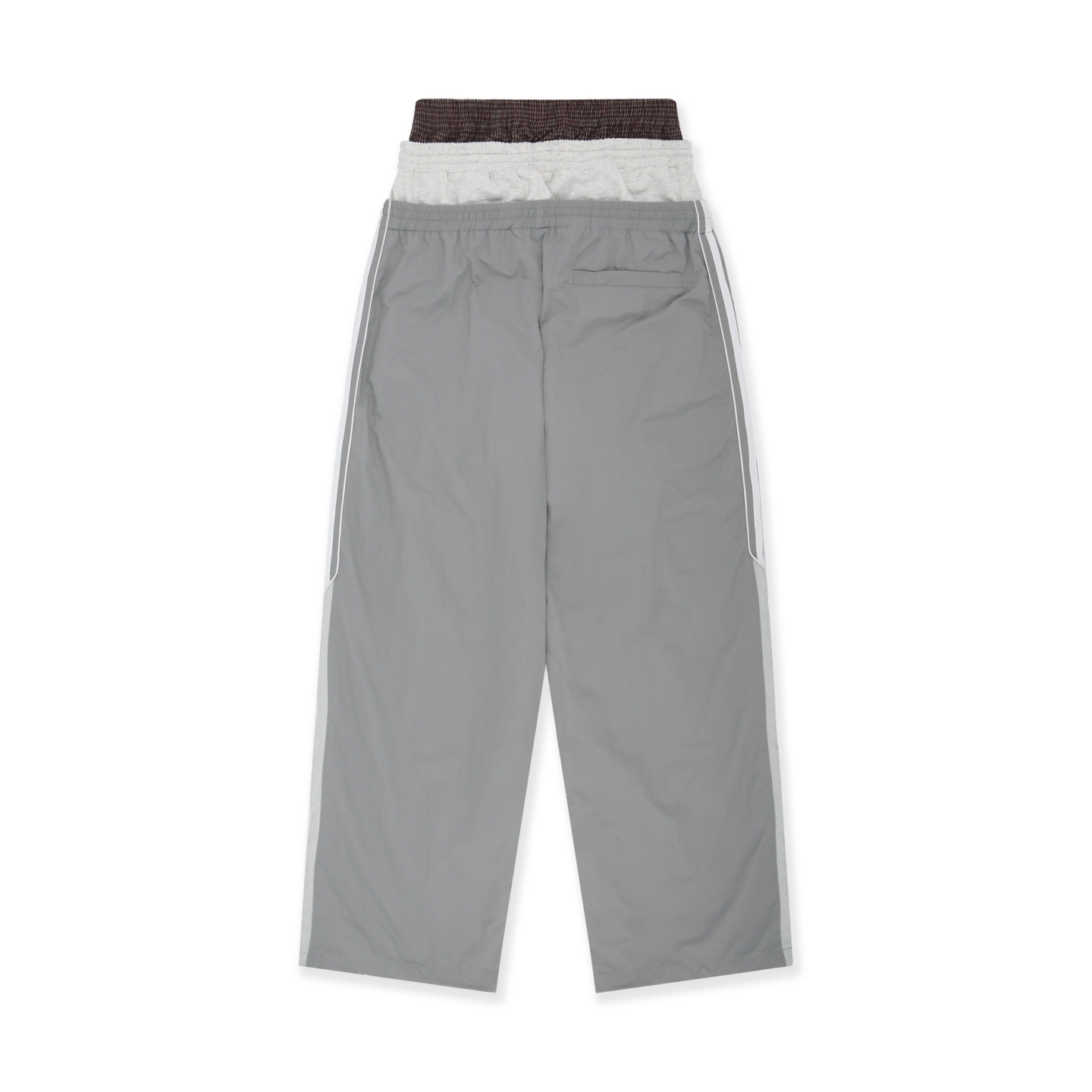 3 LAYERED TRACK PANTS - GREY