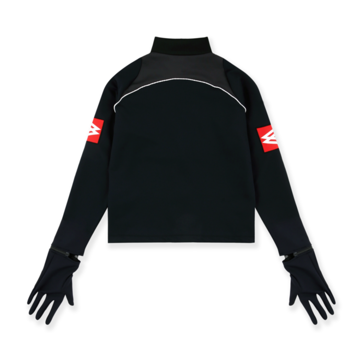 LONG SLEEVE SPORTS TOP - BLACK