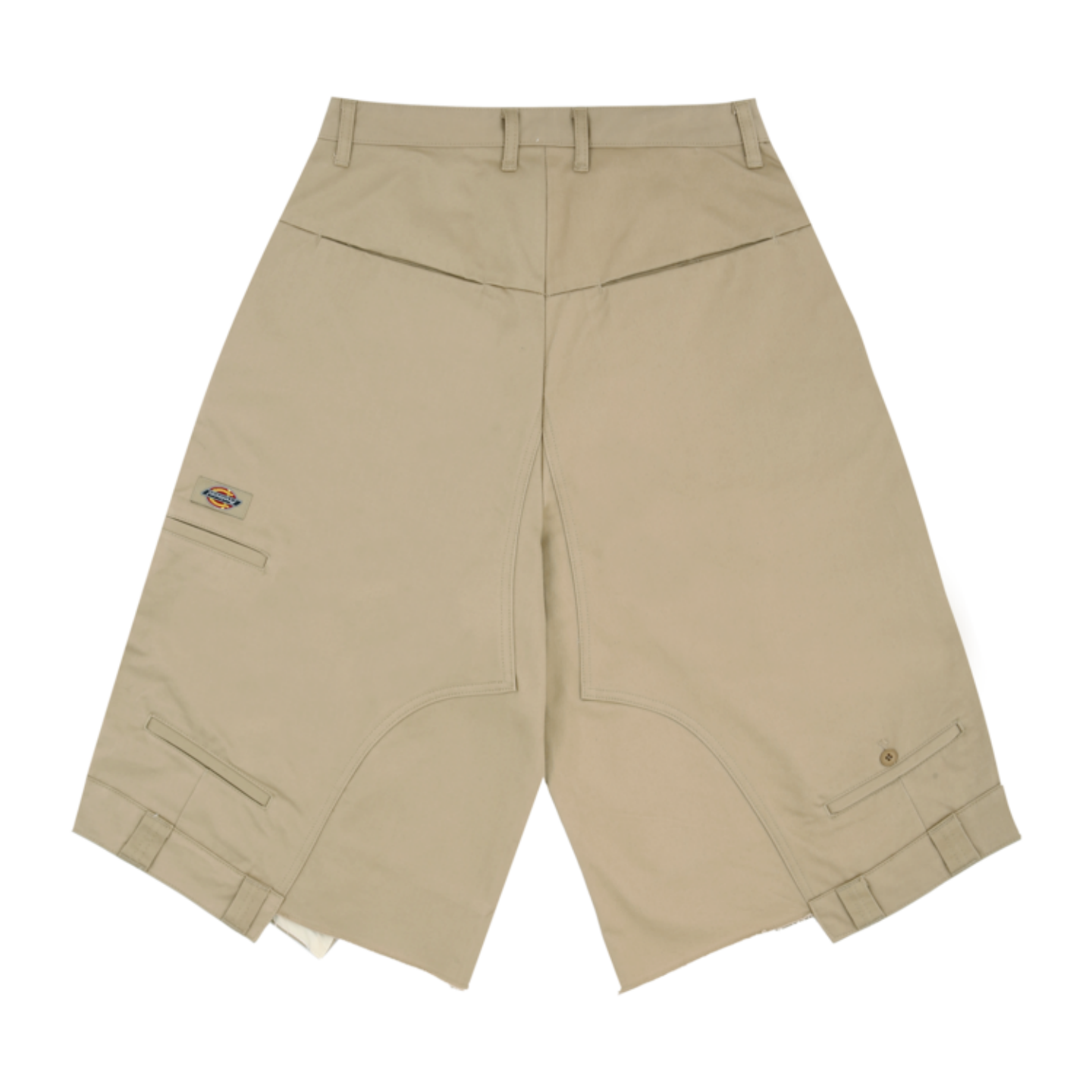 UPSIDE DOWN WORK JORTS - BEIGE